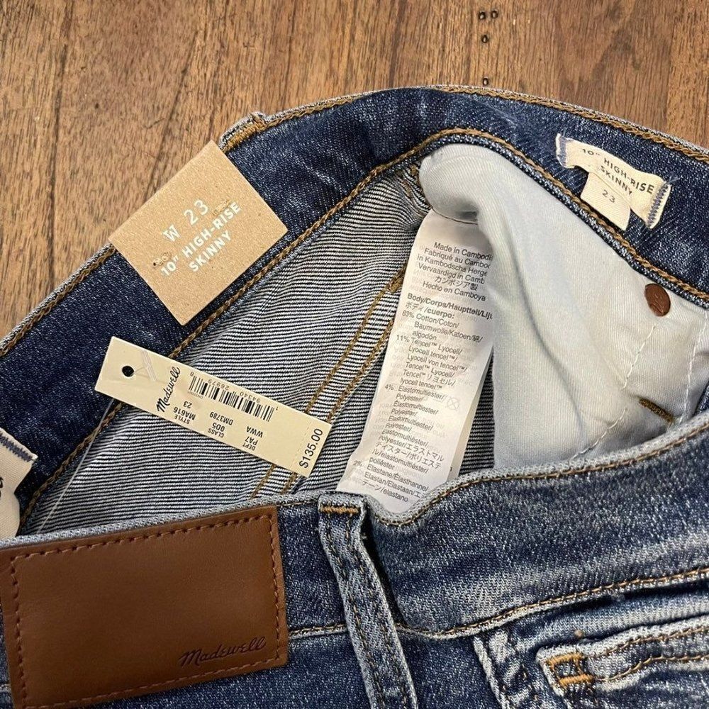 Madewell 10" High Rise Skinny Jeans - Picture 4 of 7